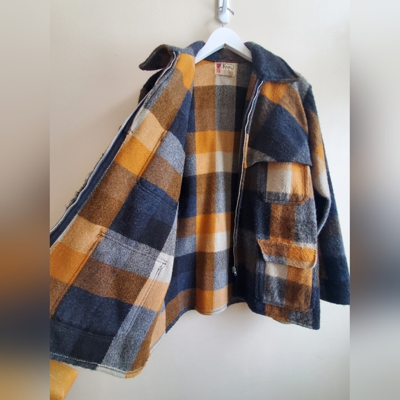 Vintage Shacket shirt like jacket rare and warm unisex Large - Picture 10 of 14